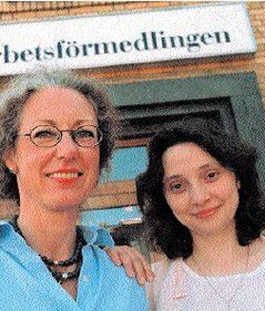 Marie Nissbrandt och Gabriella Bouizgarne